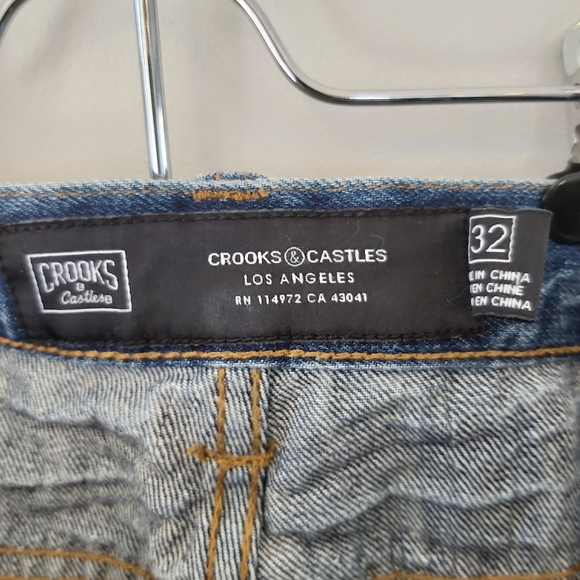 Crooks & Castels Distressed Womans Jeans - Picture 7 of 9